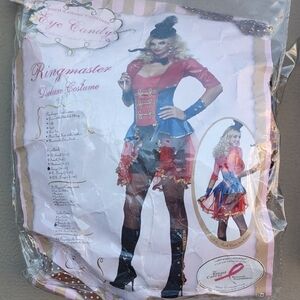 Eye Candy Ringmaster Costume for Kids - Red and Blue